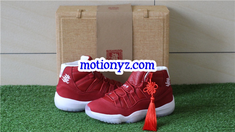 Authentic Air Jordan 11 Retro Chinese New Year Red